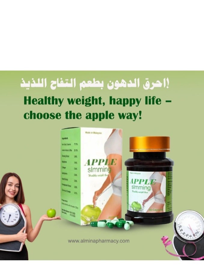 Herbal Original Apple Slimming Capsules for Weight Loss Management - 100% Original from Malaysia - Image 1